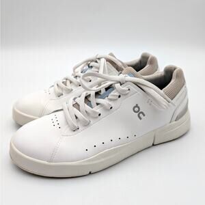 On Roger Advantage Sneakers Shoes Lace-Up Women's White Size USW8.5 EU40